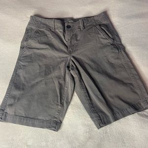 Grey flat front shorts (Size 32)